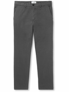 Mr P. - Samuel Straight-Leg Cotton-Blend Twill Chinos - Gray