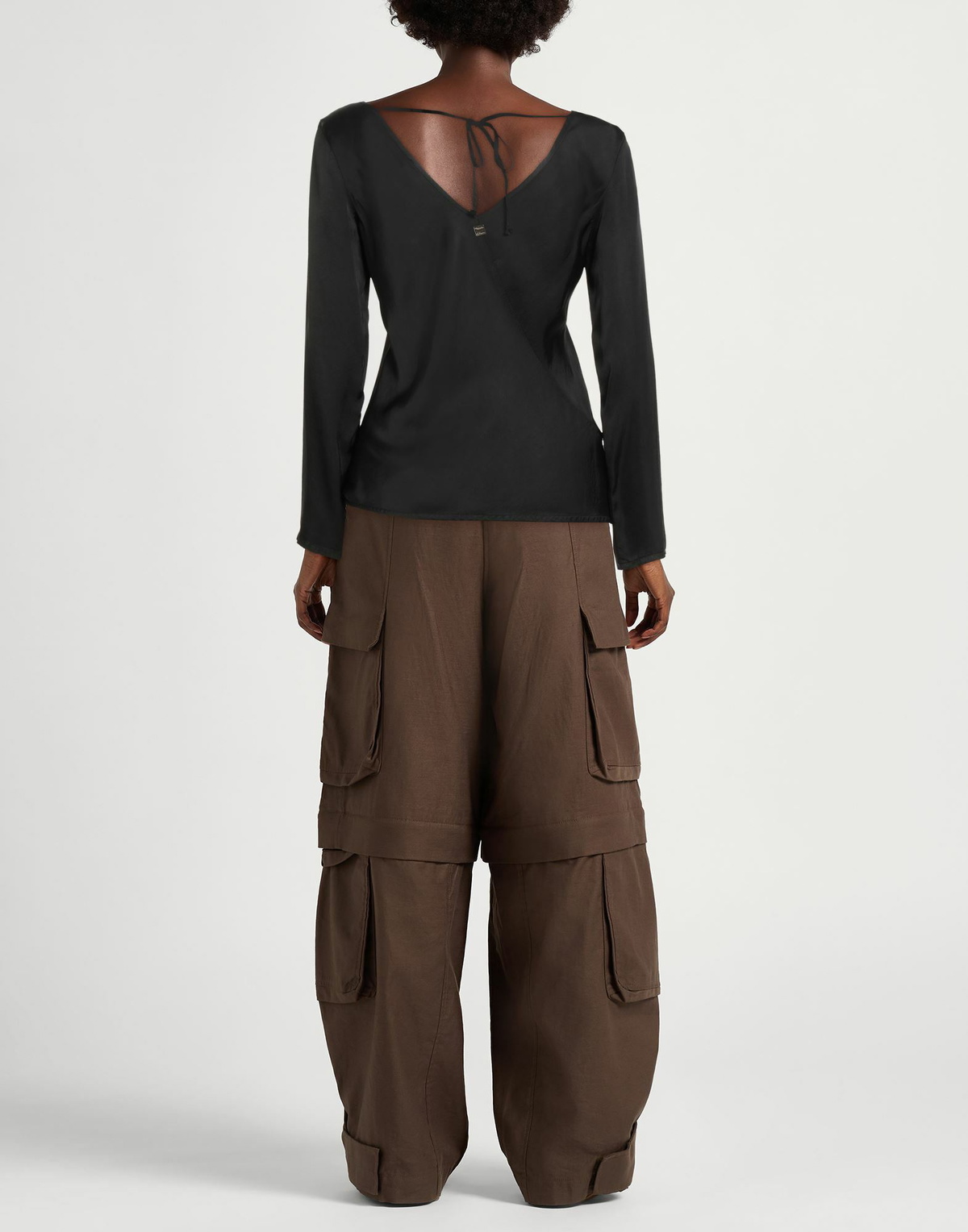 Manila Grace Womens Top in Black
