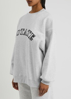 Rotate Sunday Logo-embroidered Cotton Sweatshirt Light Grey XS (UK6 / XS)