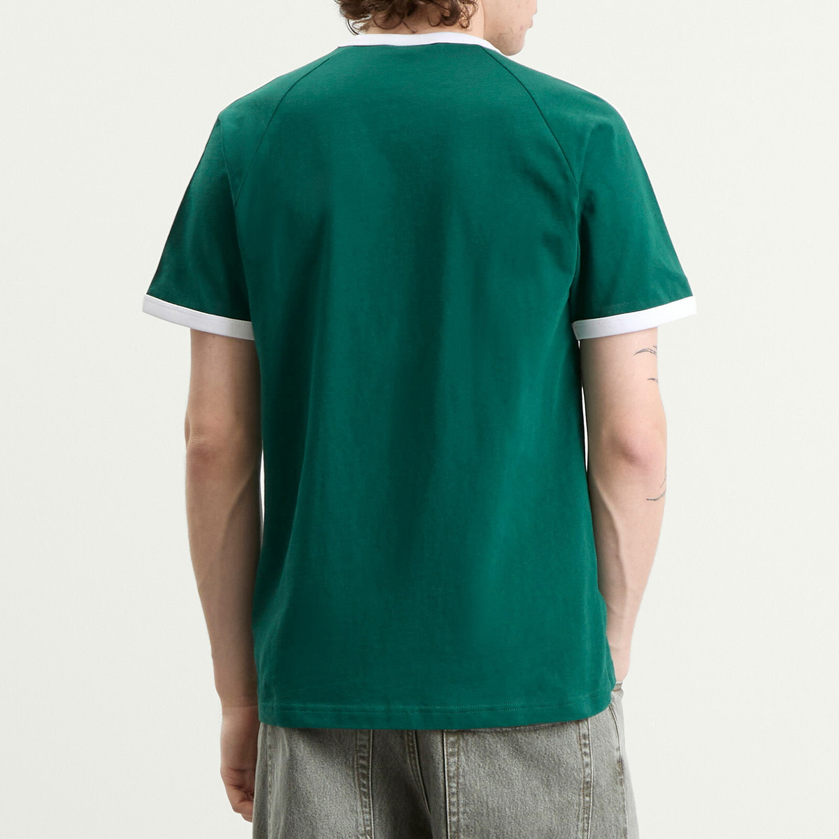 Adidas Men's 3S T-Shirt in Collegiate Green