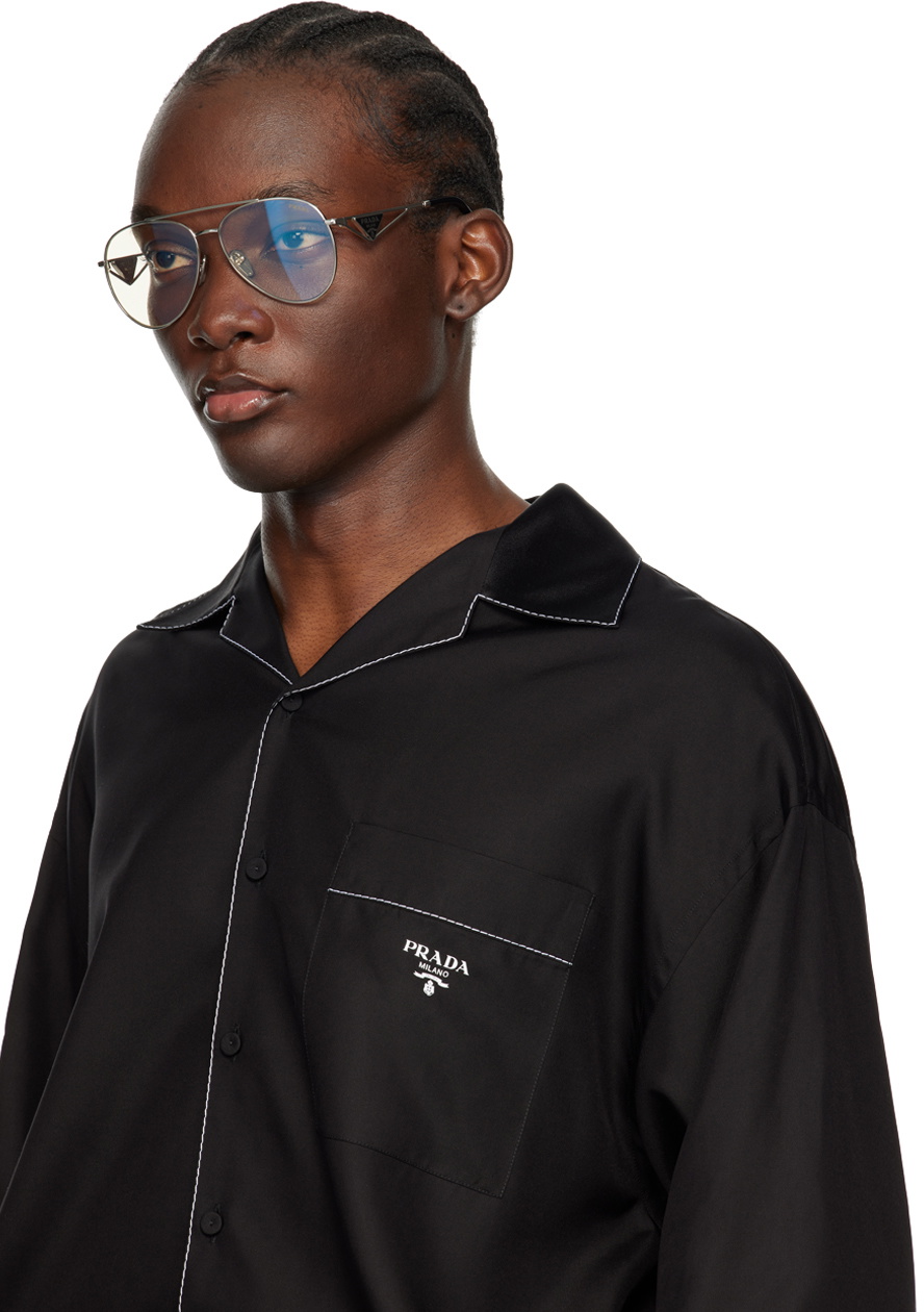 Prada アビエーターサングラス PRADA EYEWEAR Aviator-style gold-tone and tortoiseshell