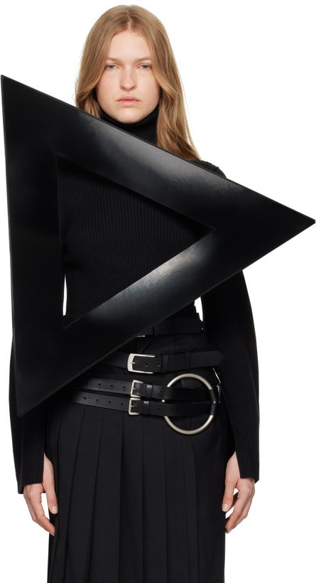 Photo: Junya Watanabe Black Enamel Triangle Top