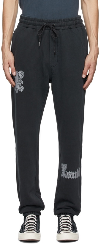 Photo: Ksubi Black Lo-Fi Trak Royalty Lounge Pants