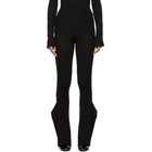 Stella McCartney Black Rib Knit Flared Lounge Pants