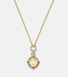 FoundRae Infinite Gratitude 18kt gold necklace with diamonds and sapphires