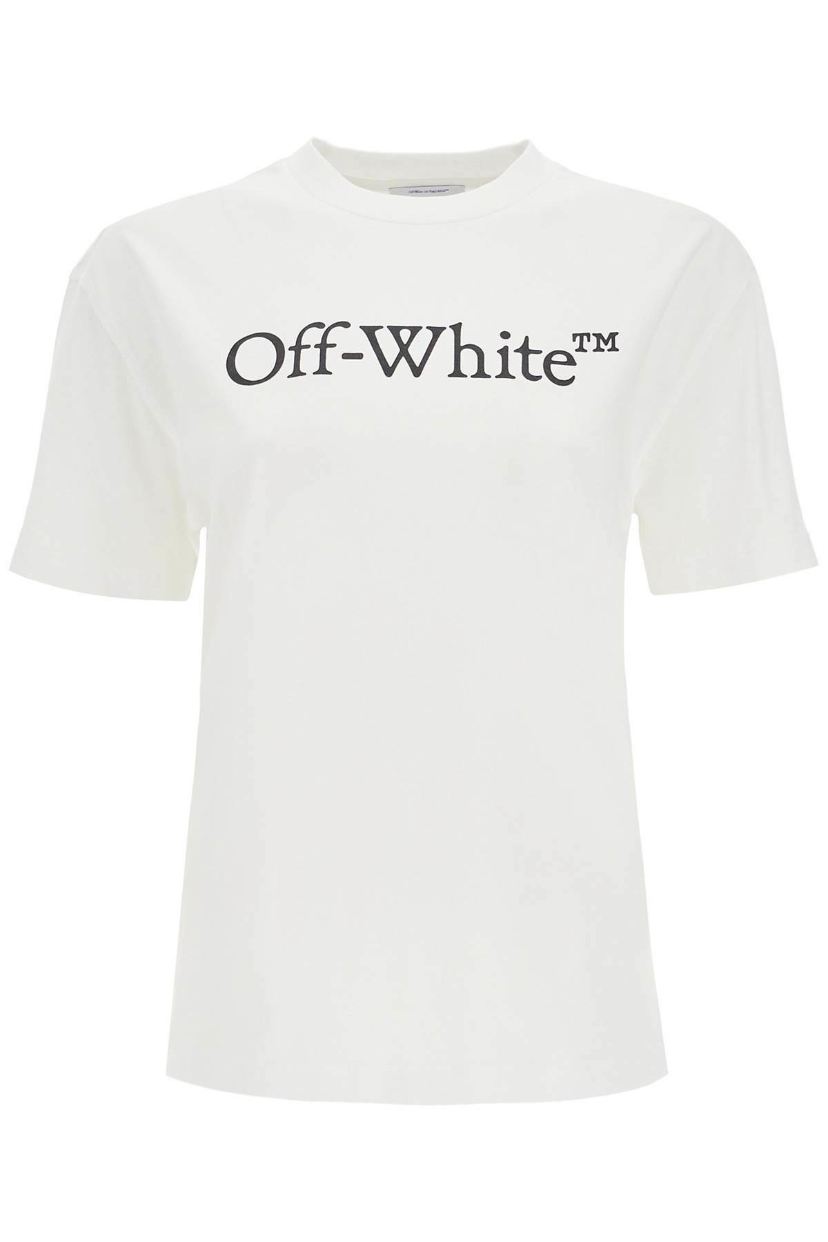 Off- Women's Off College Fitted T-Shirt in White Off-White