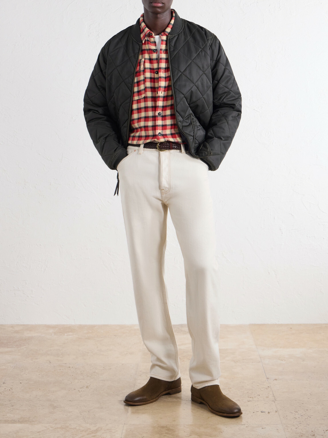 RRL - Matlock Checked Cotton-Flannel Shirt - Red