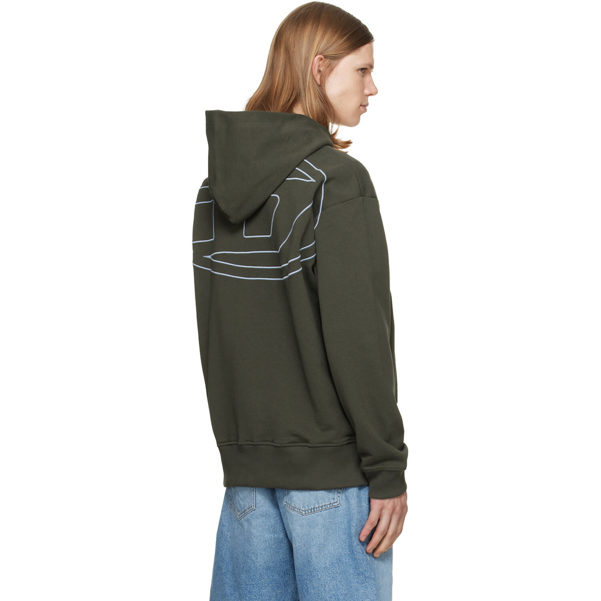 Diesel Brown S-Macs-Hood-Megoval-D Hoodie