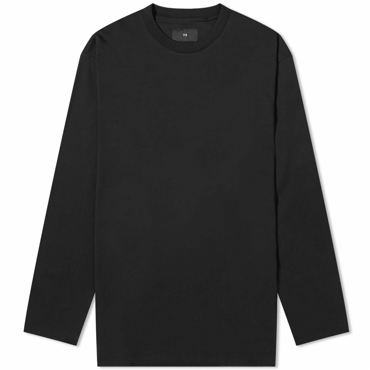 Photo: Y-3 Long Sleeve Core Logo T-Shirt in Black
