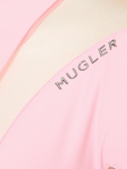 MUGLER - Lvr Exclusive Jersey & Tulle Jumpsuit