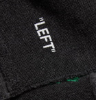 Off-White - Logo-Intarsia Stretch Cotton-Blend Socks - Men - Charcoal