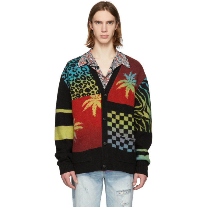 Photo: Amiri Multicolor Ombre Patchwork Cardigan