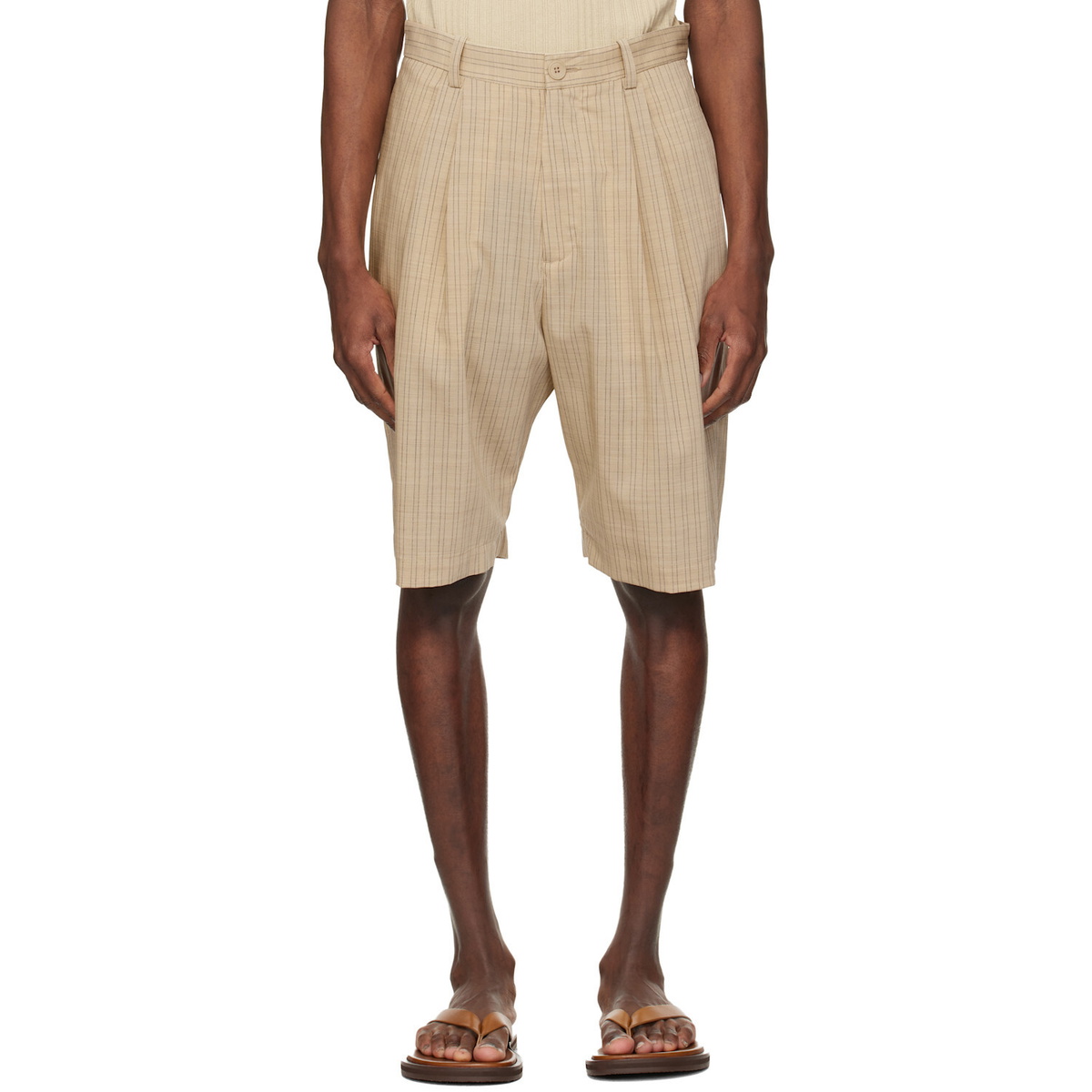 colbo Beige Dress Shorts