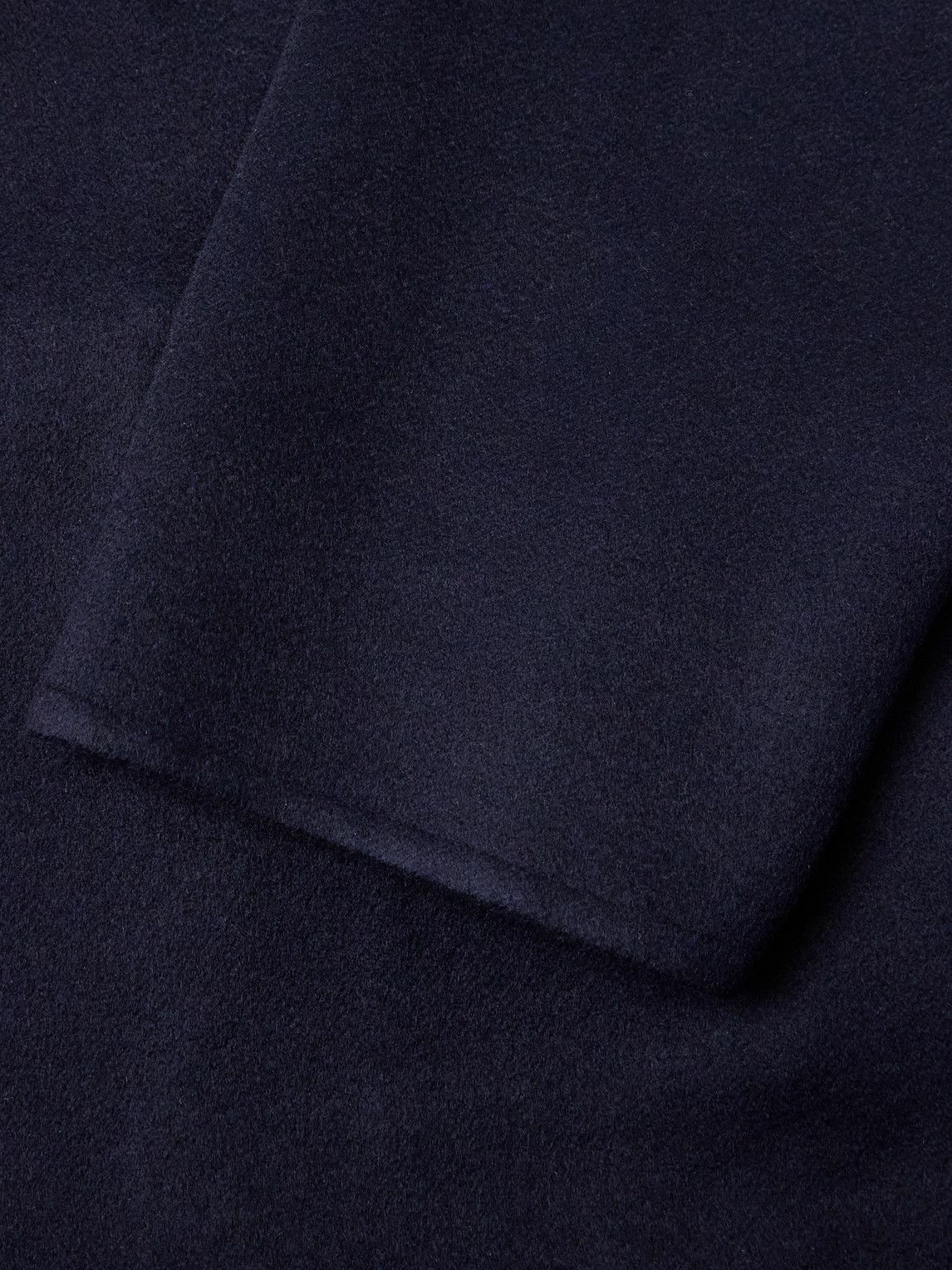 Stòffa - Brushed-Wool Trench Coat - Blue