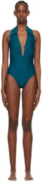 Anne Isabella SSENSE Exclusive Green One-Piece Swimsuit