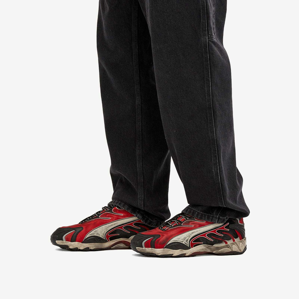 Puma x A$AP ROCKY Inhale Distressed in Black/Red Puma