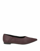Castañer Womens Ballet flats Burgundy