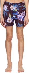 BOSS Purple Piranha Swim Shorts