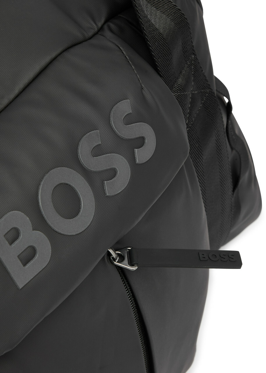 Boss Stormy Faux Leather Holdall - Black - One Size BOSS
