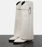 Givenchy Shark Lock Cowboy leather knee-high boots