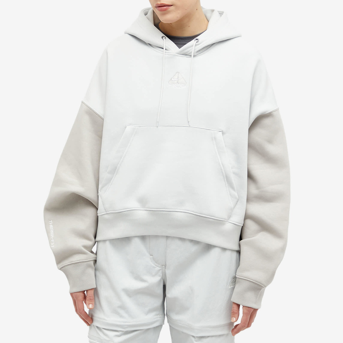Nike Women's ACG Fleece Hoodie in Photon Dust/Light Iron Ore