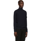 Stone Island Navy Wool Turtleneck