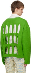 Who Decides War by MRDR BRVDO Green Colosseum Sweater