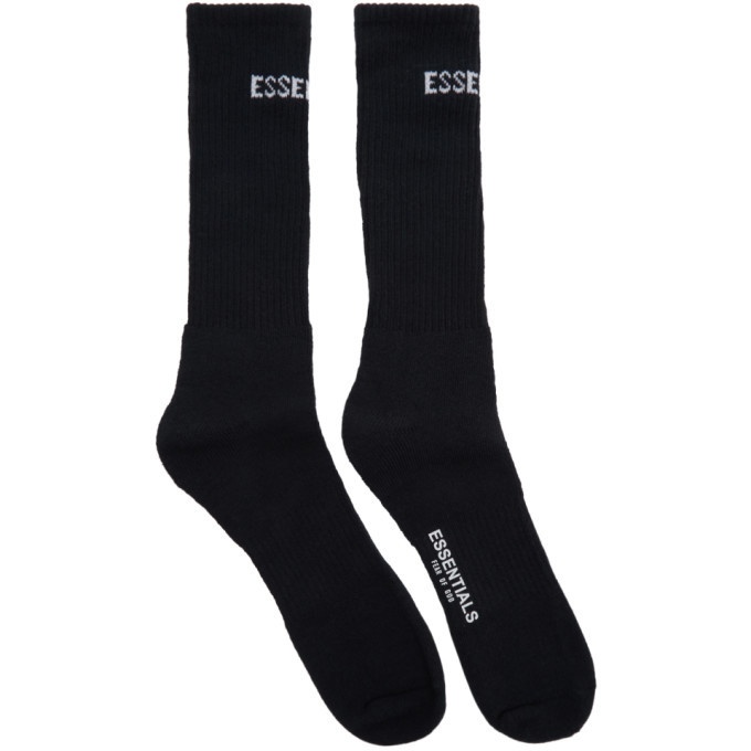 Photo: Essentials Black Cotton Socks