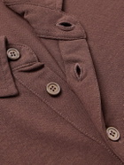 Incotex - Zanone Slim-Fit IceCotton Polo Shirt - Brown