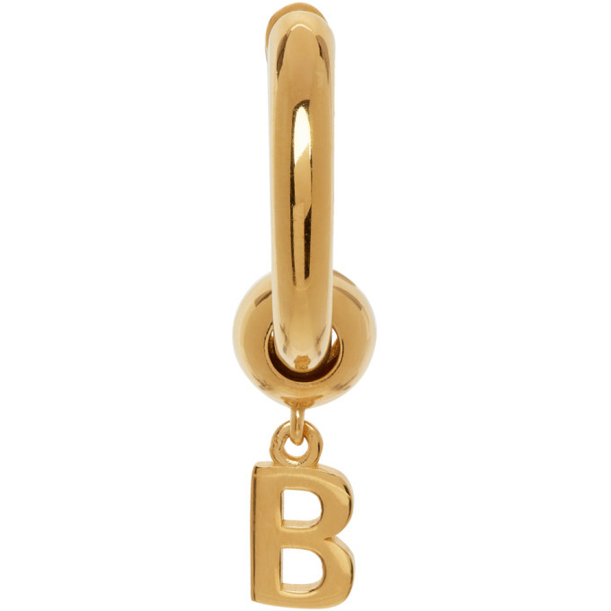 BALENCIAGA XL gold-tone earrings