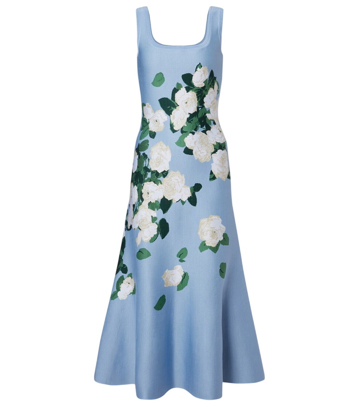 Photo: Carolina Herrera Floral silk-blend midi dress