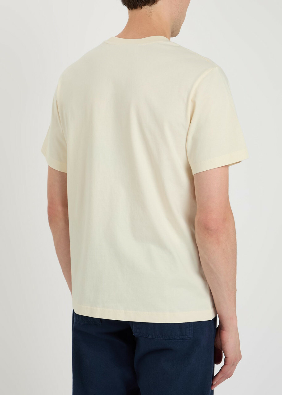 Forét Printed Cotton T-shirt Beige