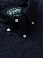 Gitman Vintage - Button-Down Collar Cotton-Seersucker Shirt - Blue