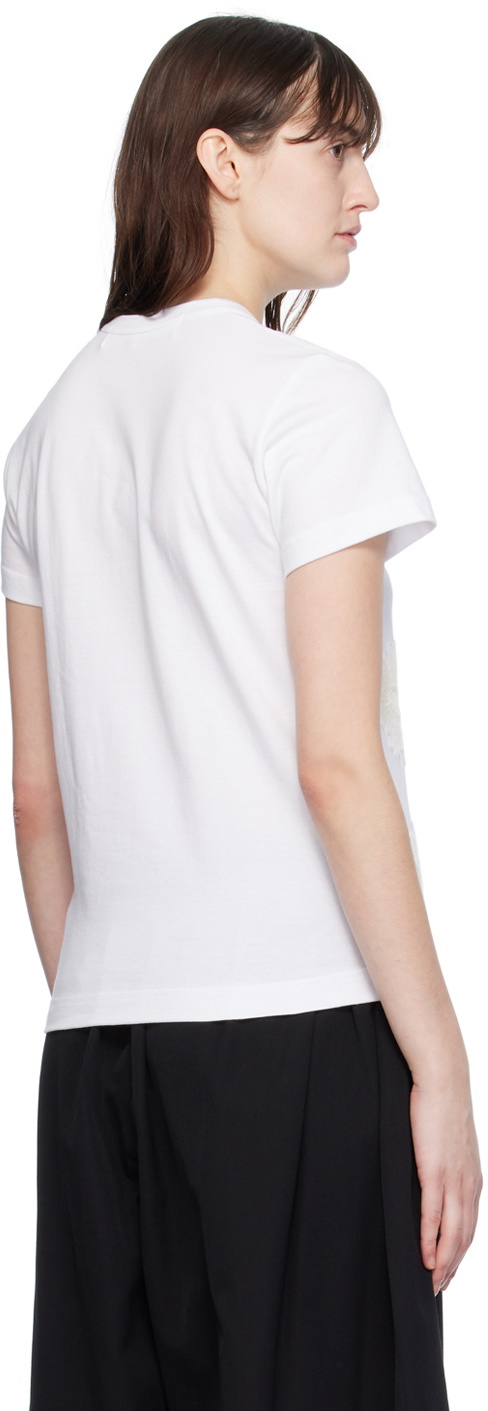 Comme des Garçons TAO floral-embroidery cotton shirt - White