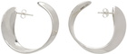 AGMES Silver Daphne Hoop Earrings