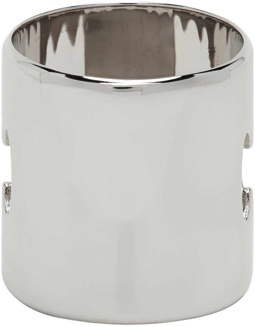 Jean Paul Gaultier Silver 'The Razor Blade' Ring Jean Paul Gaultier
