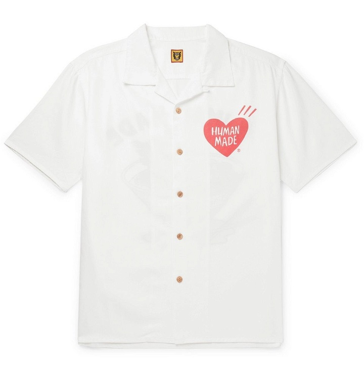 Photo: Human Made - Yokosuka Camp-Collar Printed Twill Shirt - White