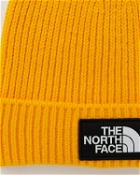 The North Face Logo Box Cuffed Beanie Yellow - Mens - Beanies