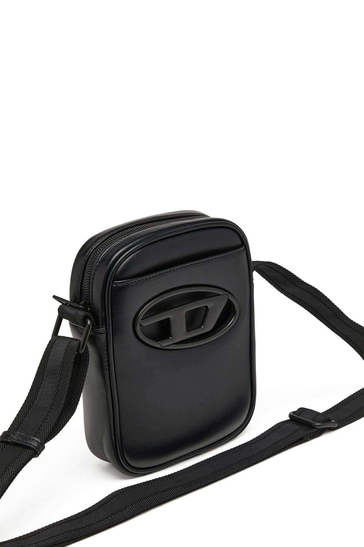 Diesel Holi-D-Crossbody bag in PU and neoprene - Crossbody Bags Mens in Black