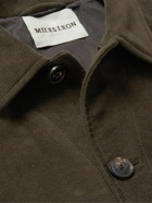 Miles Leon - Dahlia Cropped Cotton-Moleskin Jacket - Green