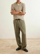 Inis Meáin - Linen Polo Shirt - Neutrals