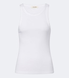 Nili Lotan Jennifer ribbed-knit cotton tank top