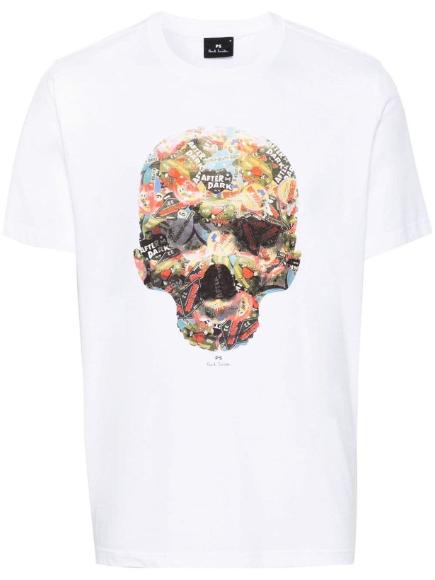 Photo: PS PAUL SMITH - Skull Print Cotton T-shirt