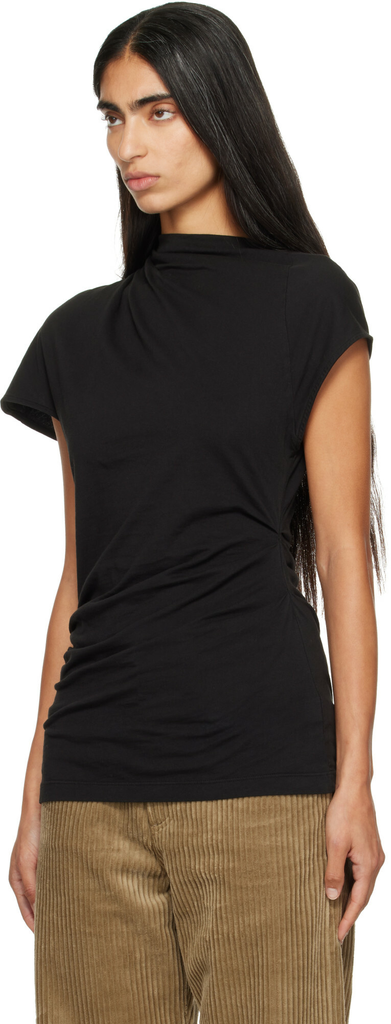 AGOLDE Black Beckly T-shirt