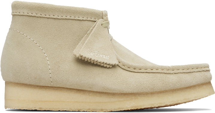 Photo: Clarks Originals Beige Wallabee Desert Boots