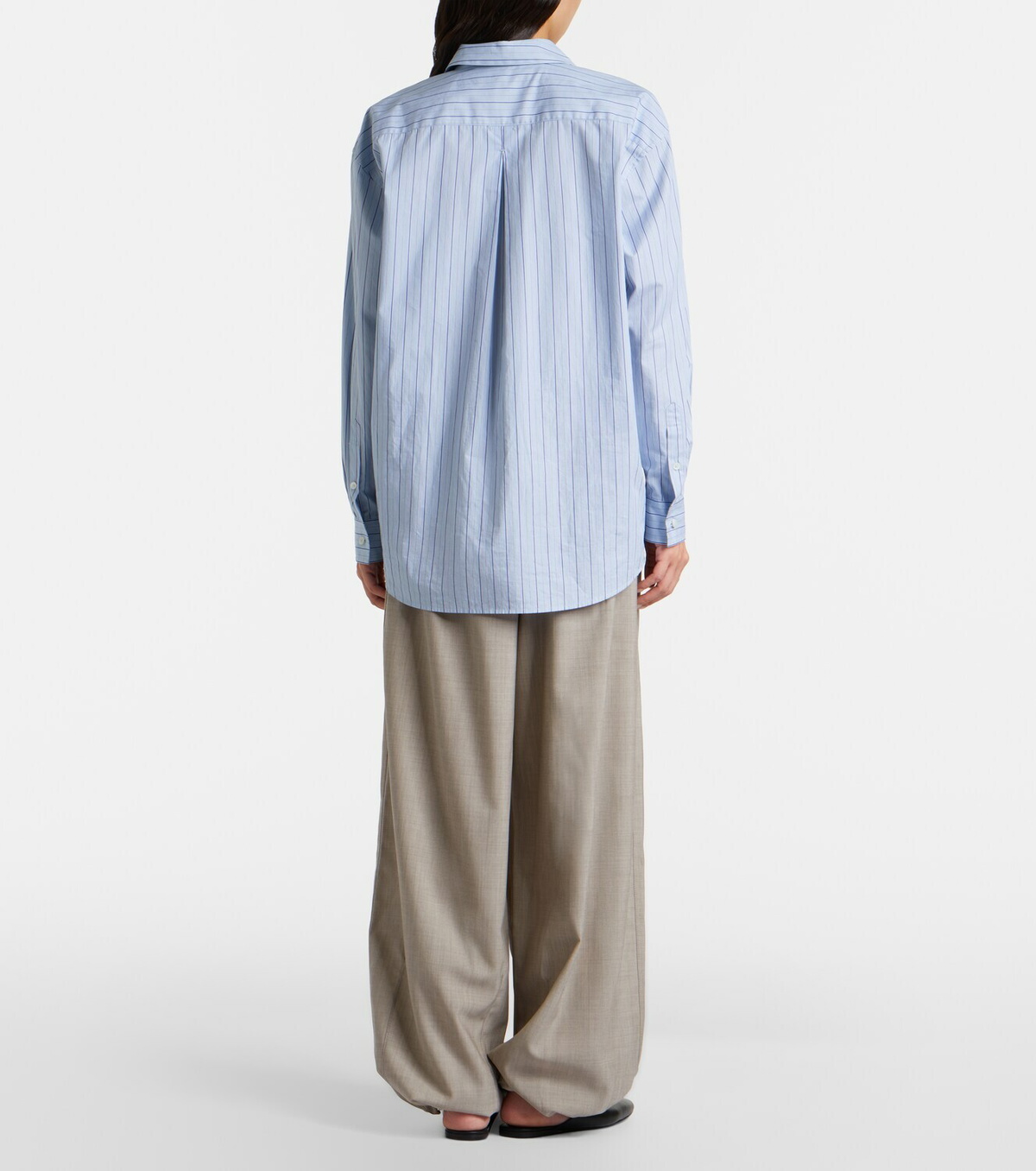 The Frankie Shop Oakdale virgin wool wide-leg pants