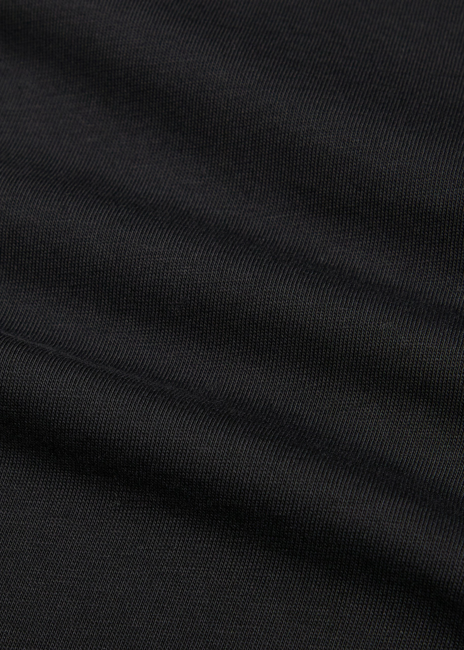 Studio Nicholson Branded Cotton T-shirt Black