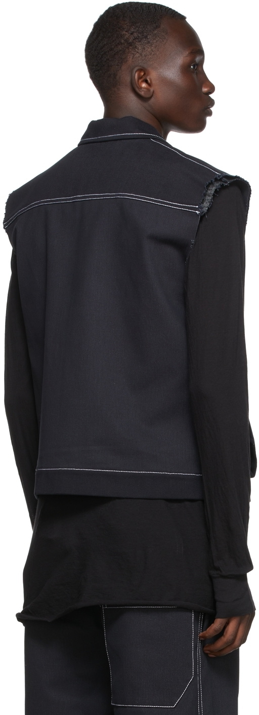 SPENCER BADU SSENSE Exclusive Black Denim Vest