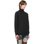 Junya Watanabe Black Wool Turtleneck