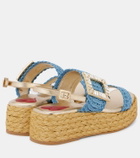 Roger Vivier Espa 60 raffia platform slingback sandals